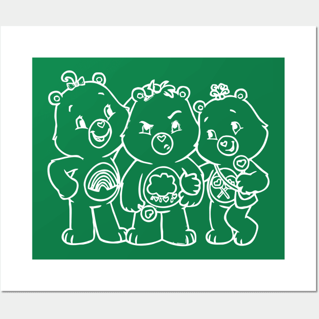 care bears triplets Wall Art by SDWTSpodcast